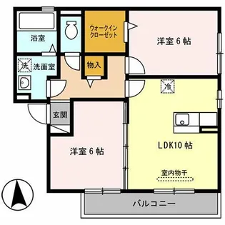 セジュール輪【2階】の間取り
