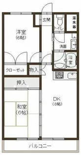 大歳マンション【2-A号室】の間取り