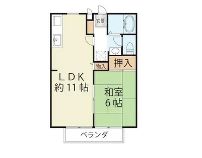 メゾンパレビラージュ【203号室】の間取り