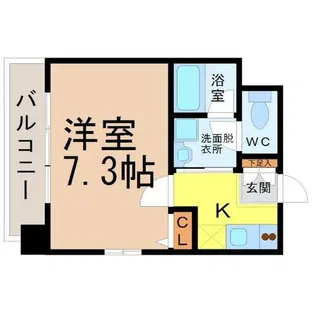 ブルームライフ新栄【3階】の間取り