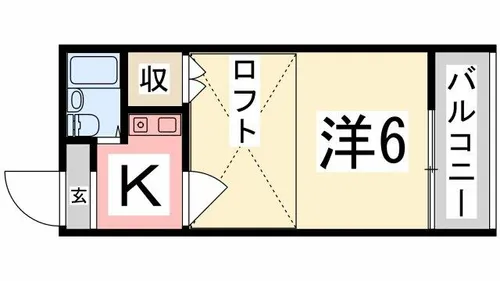 メゾンビーチ【101号室】の間取り