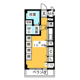 S-FLATⅡ【3階】の間取り