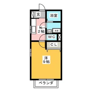 ペアハイツシャトー【2階】の間取り