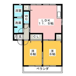 グランドオアシス A【1階】の間取り