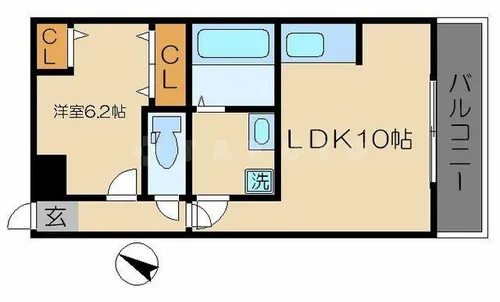 浄雲壱番館【1階】の間取り