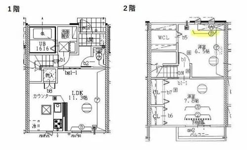 ORIG 宮町 A【1階】の間取り