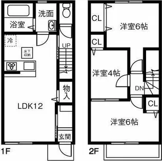 ORIG 宮町 B【1階】の間取り