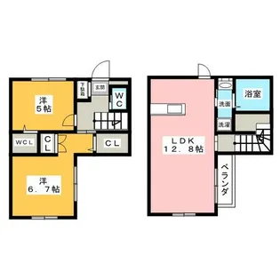 ロジャーズK【1階】の間取り