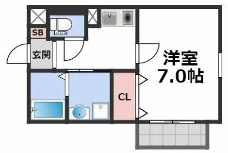 エムステージ林寺【2階】の間取り