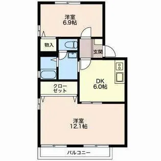 フレグランス東小鷹野 C【2階】の間取り