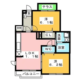 グランツ プランドール【1階】の間取り