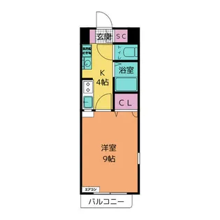 ガーデンパレス新明【1階】の間取り