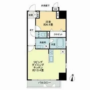 プレイス白壁【12階】の間取り