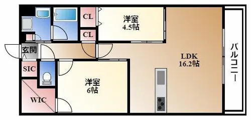 プレサンスロジェ葵【7階】の間取り