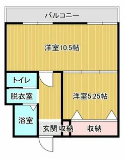 中島マンション【402号室】の間取り