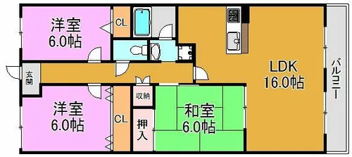ブランチ913【7階】の間取り