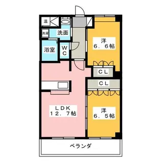 ブルーローズ【1階】の間取り