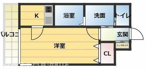 W.O.B.KYOBASHI【3階】の間取り