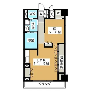 ロイヤルオーク栄セントラルプラザ【7階】の間取り