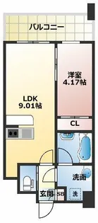 プレジオ緑地公園【10階】の間取り