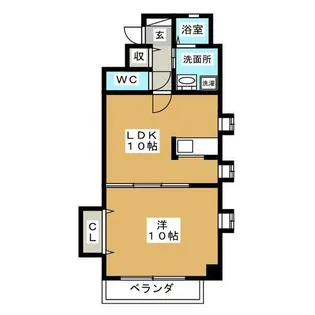 プロビデンス葵タワー【2階】の間取り