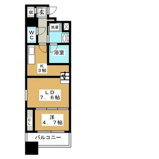 ドゥーエ千種【12階】の間取り