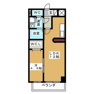 フォレシティ新栄【10階】の間取り