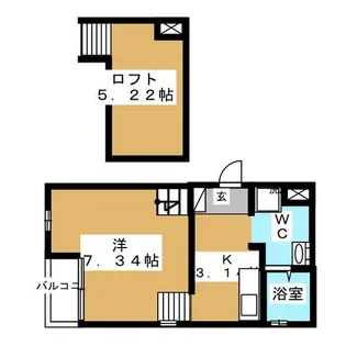 ピアチェーレ新栄【2階】の間取り