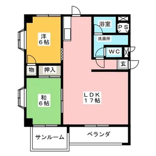 ツインクルガーデン【2階】の間取り