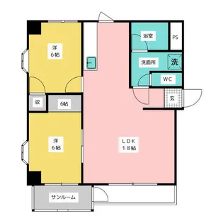 ツインクルガーデン【4階】の間取り