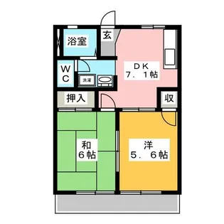 SSコーポLYRA【1階】の間取り