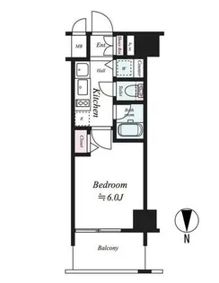 アドバンス大阪城レガーレ【504号室】の間取り