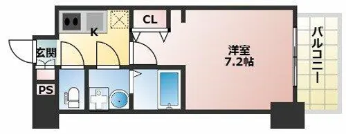 S-RESIDENCE堺筋本町Deux【10階】の間取り