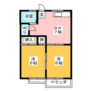 ティアラハイツ【2階】の間取り
