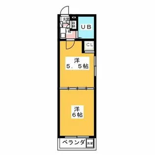 ディスティーノ豊橋【2階】の間取り