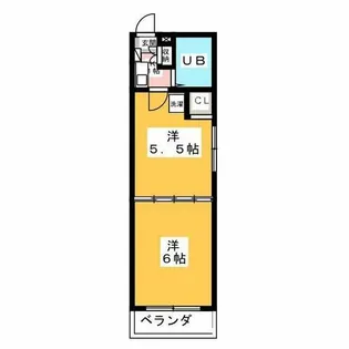 ディスティーノ豊橋【6階】の間取り