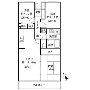 ラ・ジョリーメゾン【4階】の間取り