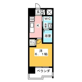 Live Casa堀田【7階】の間取り