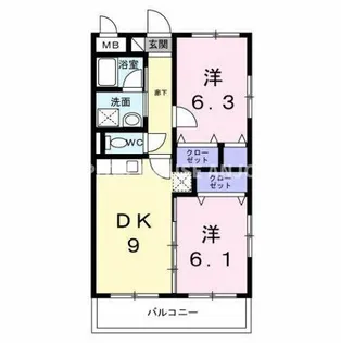 クレマチス【2階】の間取り