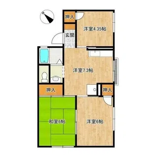 クォリティ篠原【1階】の間取り