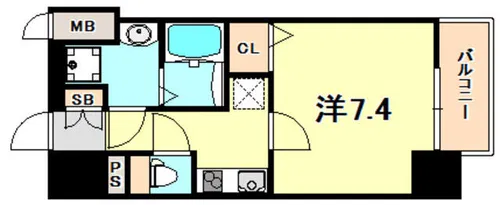 LEGESTA兵庫リバージュ【3階】の間取り