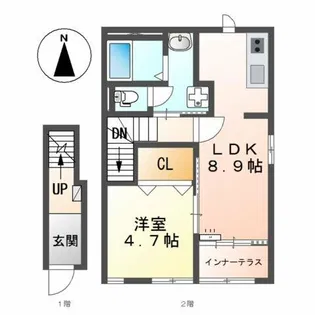 アベリア【2階】の間取り
