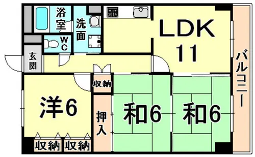 アンクレーゼ【3階】の間取り