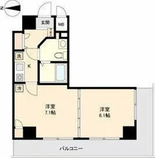 アーバンフラッツ新栄【8階】の間取り