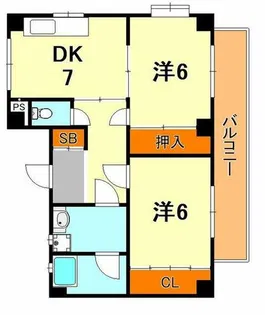 レジデンス住吉【3階】の間取り