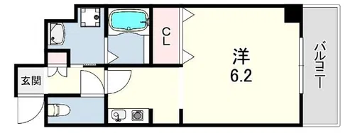 HATCH明石【2階】の間取り