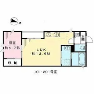 Charme Lacine【1階】の間取り