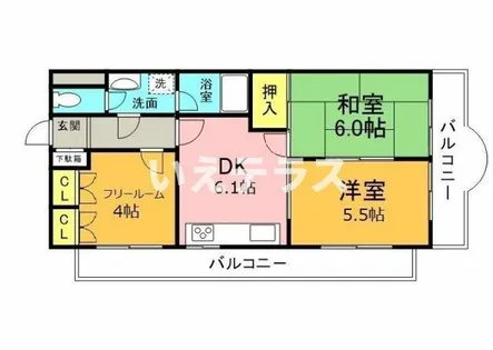 セントラルハイツ神戸【8階】の間取り