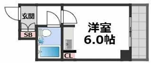 グラシア松屋町【4階】の間取り