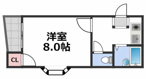 ゴッドフィールド今里【3階】の間取り